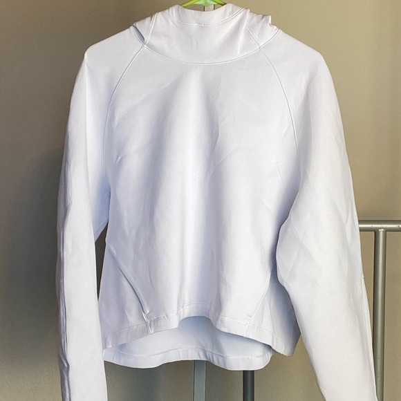 lululemon athletica Tops - Rare Lululemon Airwrap Pullover Hoodie Hard To Find Color  Alpine White Size 14